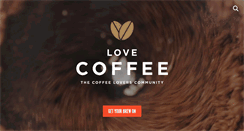 Desktop Screenshot of lovecoffee.com